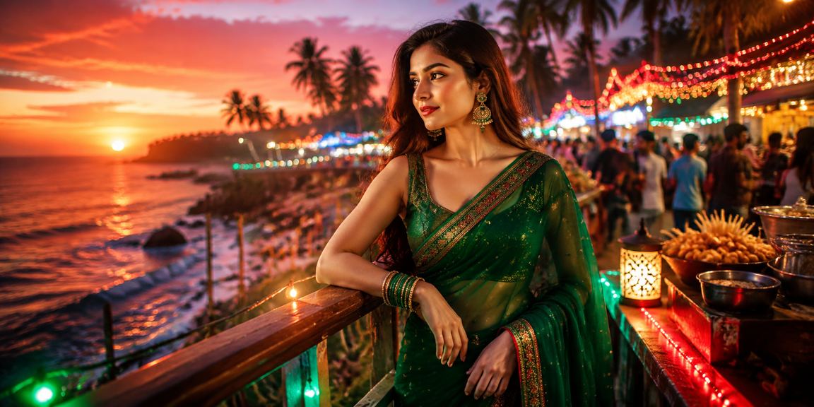 সেন্ট মার্টিনে ক্রিকেট বেটিং উপভোগ করছেন একজন বাংলাদেশি নারী